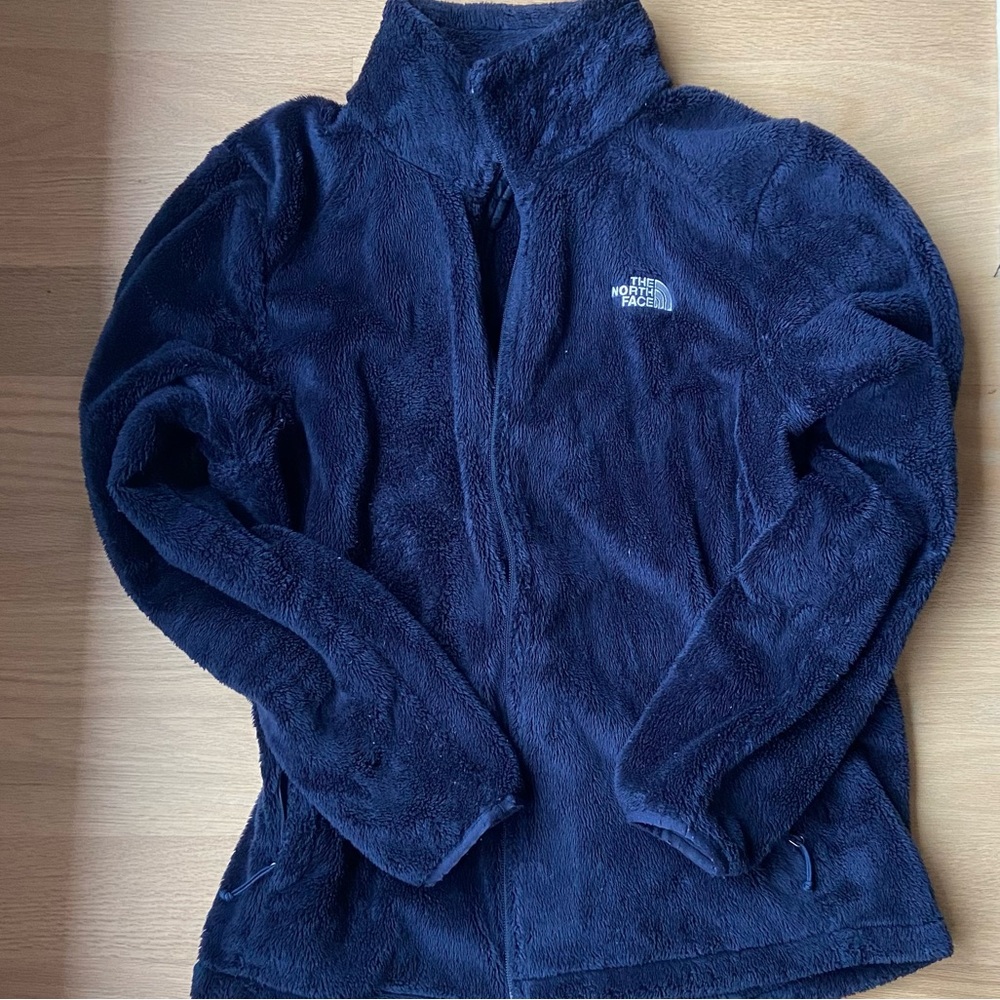 The North Face plush fleece jacket women’s XL in navy